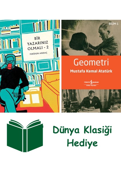 Bir Yazarınız Olmalı - 2 + Geometri + Dünya Klasiği Hediye