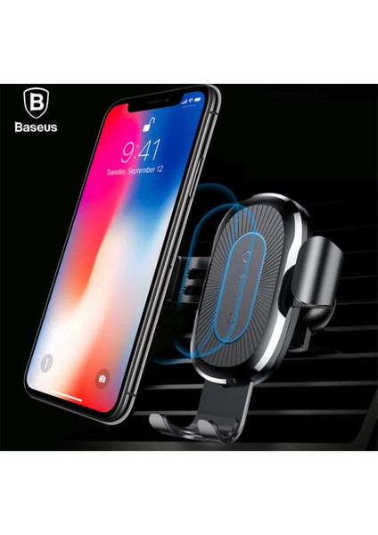 Baseus Wxyl-01 Araç Içi Telefon Tutucu ve Kablosuz Şarj ALETI-(5775) - ?70?95E9-6G6970