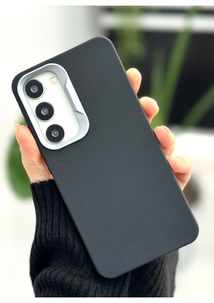 Samsung Galaxy S23 Uyumlu Estetik Dokulu Deri Görünümlü Esnek Silikon Kılıf modelleri