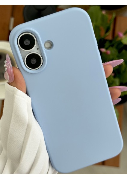 Iphone 17 Uyumlu Içi Kadife Leke Tutmaz Sıvı Silikon Lansman Kılıf