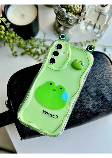 Galaxy A15 Uyumlu 3D Tasarımlı Oyuncaklı Kurbağa Silikon Kılıf fiyatları