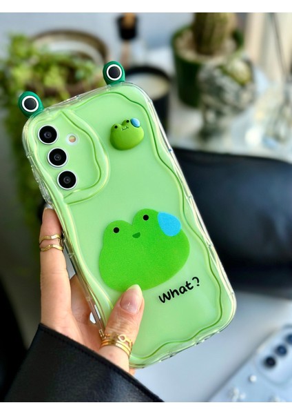 Galaxy A15 Uyumlu 3D Tasarımlı Oyuncaklı Kurbağa Silikon Kılıf fırsatları