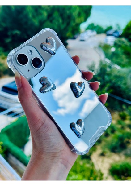 Iphone 14 Plus - 15 Plus Uyumlu Aynalı Tasarımlı Kenarları Silikon Kılıf fiyatları