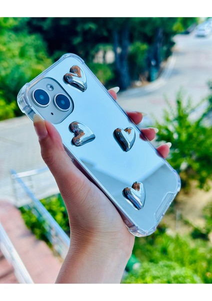 Iphone 14 Plus - 15 Plus Uyumlu Aynalı Tasarımlı Kenarları Silikon Kılıf indirimleri