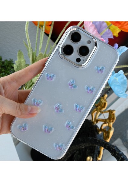 Iphone 14 Promax Uyumlu 3D Mini Kelebek Tasarımlı Epoksili Oyuncaklı Kılıf fiyatları