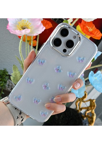 Iphone 14 Promax Uyumlu 3D Mini Kelebek Tasarımlı Epoksili Oyuncaklı Kılıf fırsatları