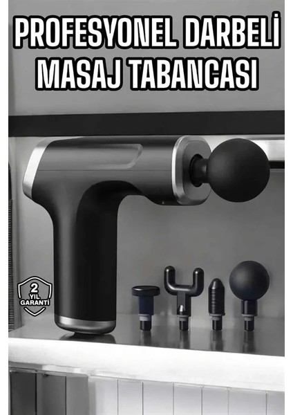 Masaj Tabancası 4 Başlıklı Kas ve Vücut Ağrıları Için Şarjlı Darbeli fiyatları