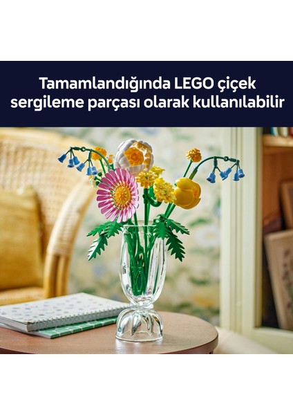 ® Botanicals Küçük Sarı Buket 10347 - 9 Yaş & Üzeri Çocuklar için Çiçek Model Yapım Seti (373 Parça)