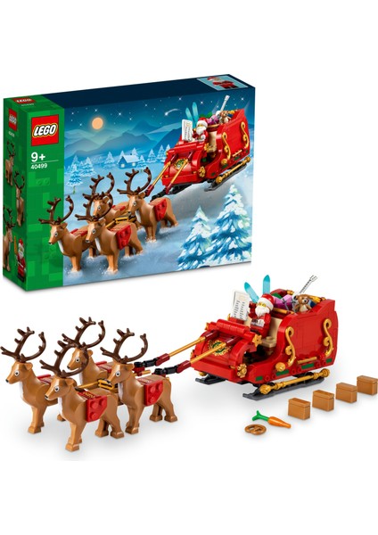 ® Iconic Noel Babanın Kızağı 40499 - 9 Yaş & Üzeri Çocuklar için Minifigür İçeren Yaratıcı Oyuncak Yapım Seti (343 P)