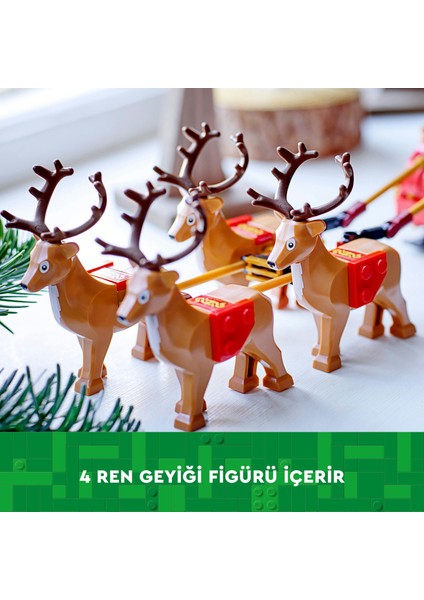 ® Iconic Noel Babanın Kızağı 40499 - 9 Yaş & Üzeri Çocuklar için Minifigür İçeren Yaratıcı Oyuncak Yapım Seti (343 P)