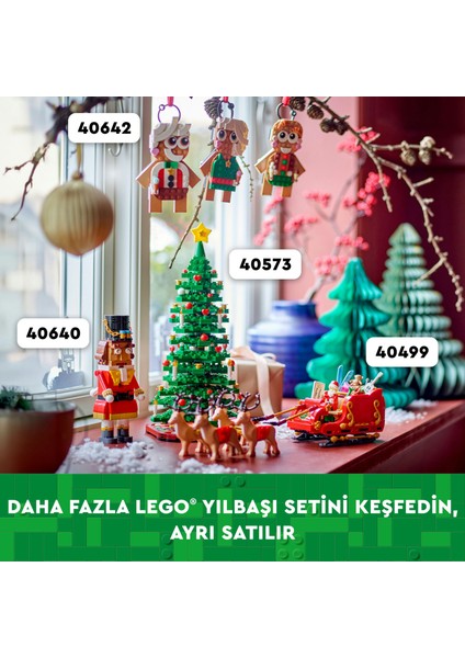 ® Iconic Noel Babanın Kızağı 40499 - 9 Yaş & Üzeri Çocuklar için Minifigür İçeren Yaratıcı Oyuncak Yapım Seti (343 P)