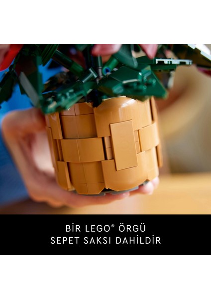 ® Botanicals Ponsetya 10370 - Yetişkinler için Çiçek Model Yapım Seti (608 Parça)