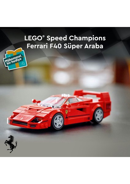® Speed Champions Ferrari F40 Süper Araba 76934 - 9 Yaş & Üzeri Çocuklar için Yaratıcı Oyuncak Model Yapım Seti (318 P) indirimleri
