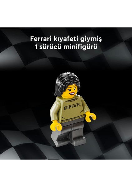 ® Speed Champions Ferrari F40 Süper Araba 76934 - 9 Yaş & Üzeri Çocuklar için Yaratıcı Oyuncak Model Yapım Seti (318 P)