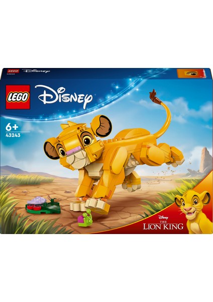 ® │ Disney Yavru Aslan Kral Simba 43243 - 6 Yaş & Üzeri Çocuklar için Yaratıcı Oyuncak Yapım Seti (222 Parça) modelleri