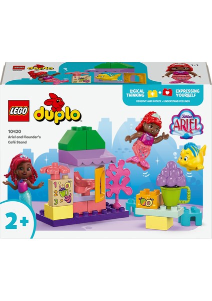 ® DUPLO® │ Disney Ariel ve Flounder'ın Kafe Standı 10420 - 2 Yaş & Üzeri Çocuklar için Eğitici Oyuncak Yapım Seti (22 Pr) modelleri