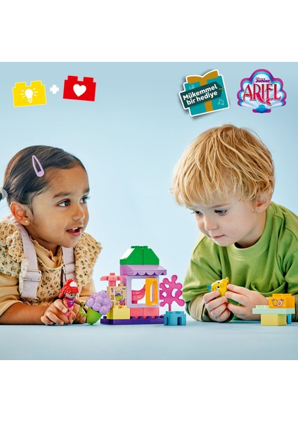 ® DUPLO® │ Disney Ariel ve Flounder'ın Kafe Standı 10420 - 2 Yaş & Üzeri Çocuklar için Eğitici Oyuncak Yapım Seti (22 Pr) indirimleri