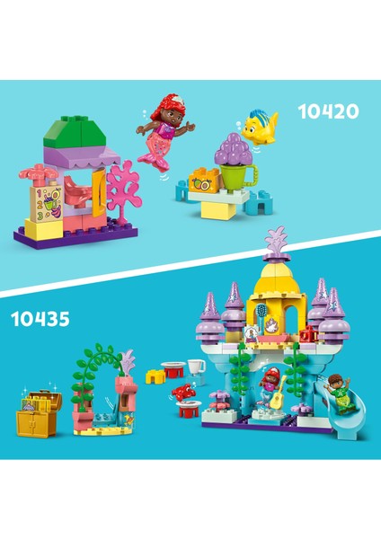 ® DUPLO® │ Disney Ariel ve Flounder'ın Kafe Standı 10420 - 2 Yaş & Üzeri Çocuklar için Eğitici Oyuncak Yapım Seti (22 Pr)