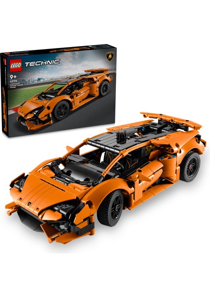 ® Technic Lamborghini Huracán Tecnica Turuncu 42196 - 9 Yaş & Üzeri Çocuklar için Yaratıcı Oyuncak Yapım Seti (806 P)
