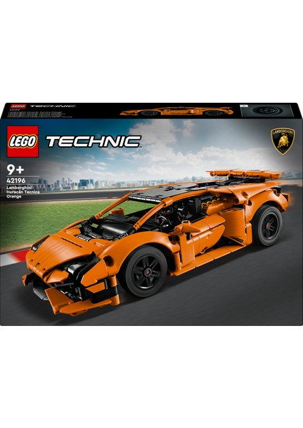 ® Technic Lamborghini Huracán Tecnica Turuncu 42196 - 9 Yaş & Üzeri Çocuklar için Yaratıcı Oyuncak Yapım Seti (806 P) modelleri