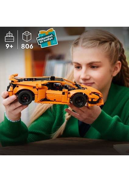 ® Technic Lamborghini Huracán Tecnica Turuncu 42196 - 9 Yaş & Üzeri Çocuklar için Yaratıcı Oyuncak Yapım Seti (806 P) indirimleri