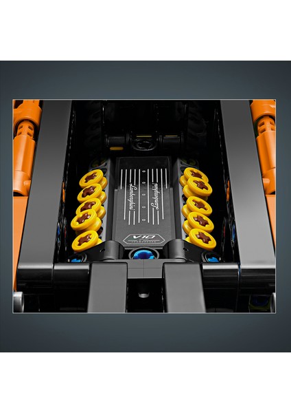 ® Technic Lamborghini Huracán Tecnica Turuncu 42196 - 9 Yaş & Üzeri Çocuklar için Yaratıcı Oyuncak Yapım Seti (806 P)