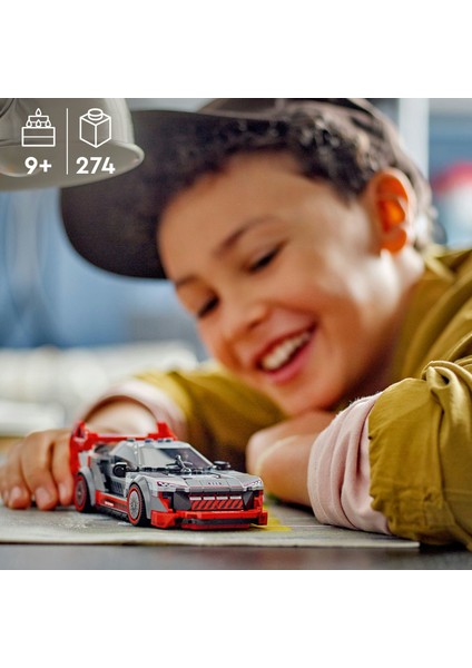 ® Speed Champions Audi S1 e-tron quattro Yarış Arabası 76921 - 9 Yaş & Üzeri Çocuklar için Oyuncak Model Yapım Seti (274 P)
