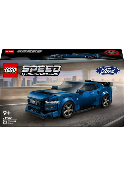 ® Speed Champions Ford Mustang Dark Horse Spor Araba 76920 - 9 Yaş & Üzeri Çocuklar için Oyuncak Model Yapım Seti (344 P) modelleri