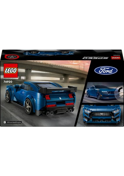 ® Speed Champions Ford Mustang Dark Horse Spor Araba 76920 - 9 Yaş & Üzeri Çocuklar için Oyuncak Model Yapım Seti (344 P) fırsatları