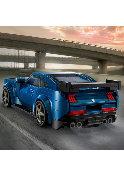 ® Speed Champions Ford Mustang Dark Horse Spor Araba 76920 - 9 Yaş & Üzeri Çocuklar için Oyuncak Model Yapım Seti (344 P)