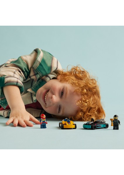 ® City Go-Kartlar ve Yarış Sürücüleri 60400 - 5 Yaş & Üzeri Çocuklar için Yaratıcı Oyuncak Yapım Seti (99 Parça)