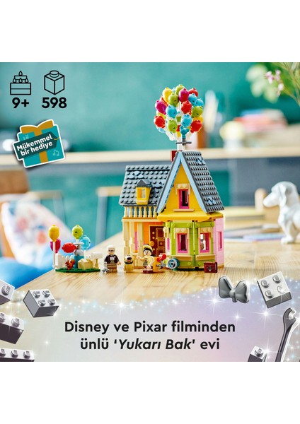 ® │ Disney “Yukarı Bak” Evi 43217 - 9 Yaş & Üzeri Çocuklar için Yaratıcı Oyuncak Yapım Seti (598 Parça) indirimleri