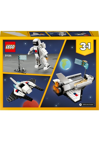 ® Creator Uzay Mekiği 31134 - 6 Yaş & Üzeri Çocuklar için Yaratıcı Oyuncak Yapım Seti (144 Parça) fırsatları