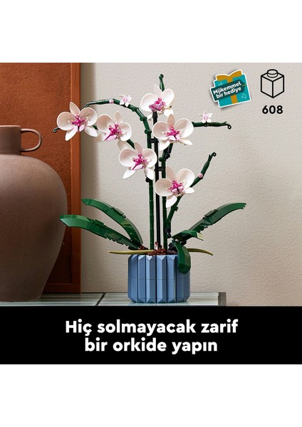 ® Botanicals Orkide 10311 - Yetişkinler için Koleksiyonluk ve Sergilenebilir Çiçek Modeli Yapım Seti (608 Parça) indirimleri