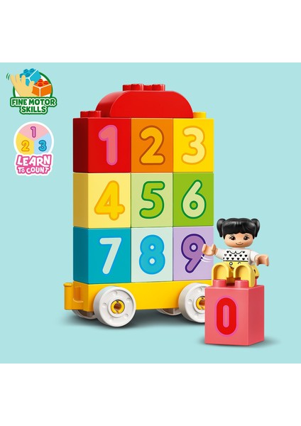 ® DUPLO My First Sayı Treni - Saymayı Öğren 10954 - 1½ Yaş & Üzeri Çocuklar için Eğitici Oyuncak Yapım Seti (23 Parça)