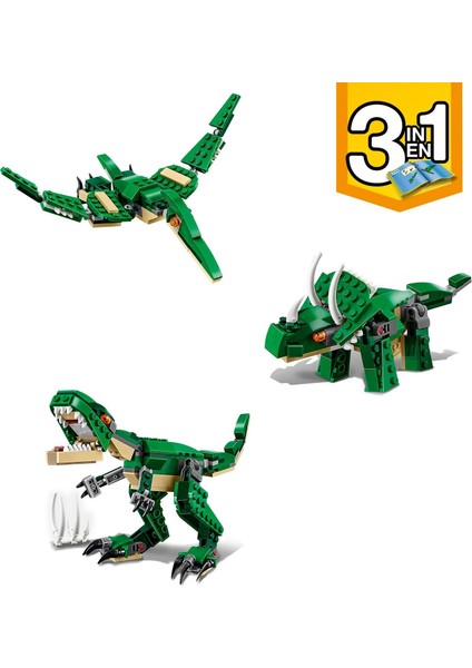 ® Creator Muhteşem Dinozorlar 31058 - 7 Yaş & Üzeri Çocuklar için Yaratıcı Oyuncak Yapım Seti (174 Parça)