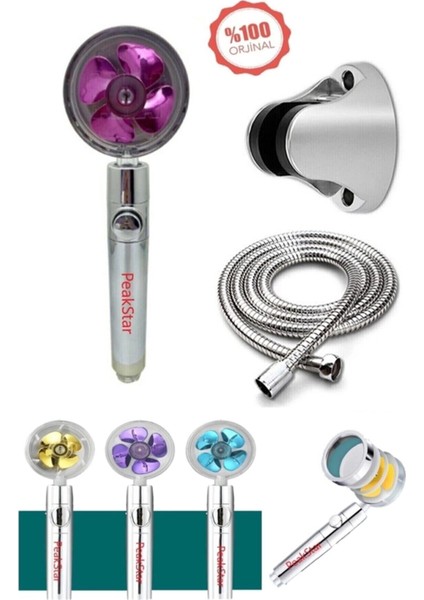 Turbo Duş Başlığı Seti Basınçlı Ayarlanabilir Su Tasarrufu Hortum ve Mafsal Seti fırsatları