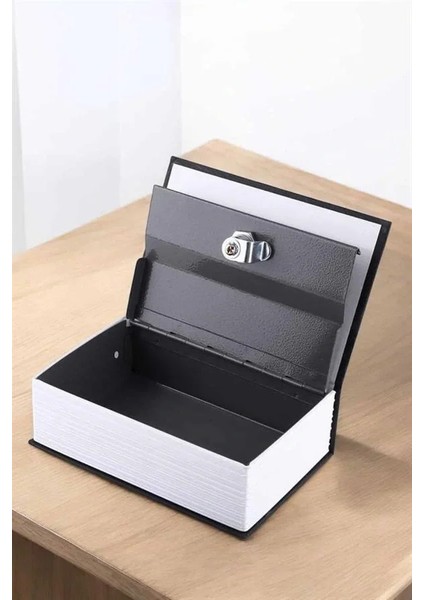 Büyük Boy Anahtarlı Kitap Görünümlü Gizli Kasa Çelik Kasa Altın Kasası fırsatları