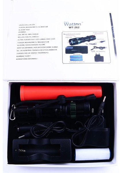 Sinyalli Acil Durum El Feneri Cree5 Wt-262 fırsatları