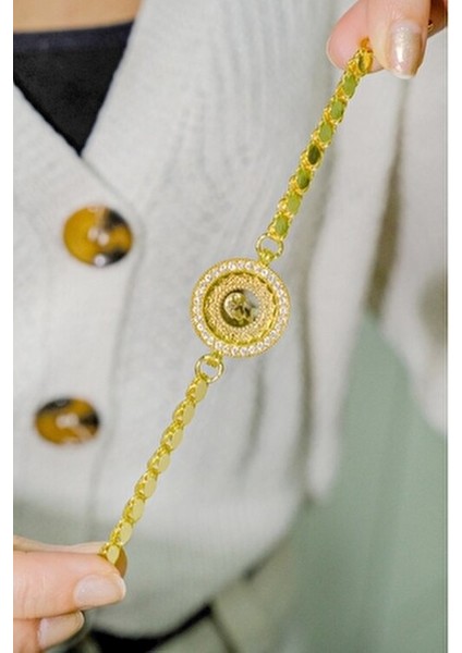 22 Ayar Çeyrekli Halat Bileklik