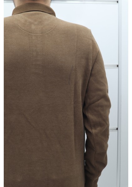 Fistan Store Erkek Desenli Spor Kesim Normal Kalıp Polo Yaka Selanik Kumaşlı Kışlık Kazak fırsatları