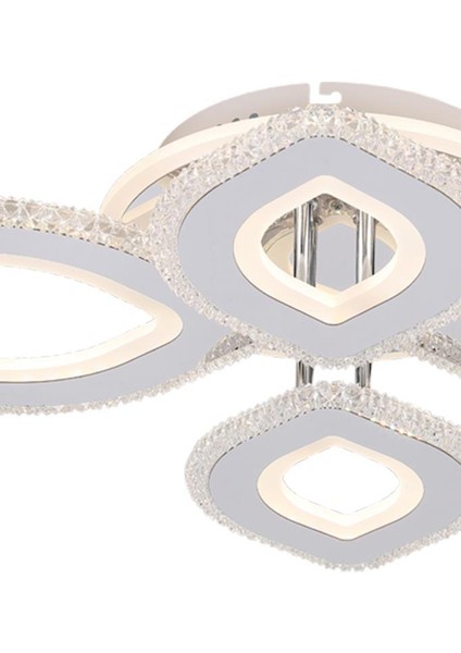 T008-4 Krom Kumandalı LED Avize modelleri