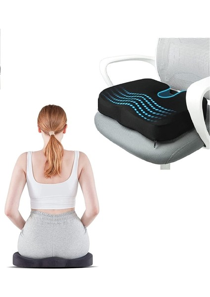 Visko Cocix Oturma Basur Hemoroid Ortopedik Oturma Simidi Yastığı