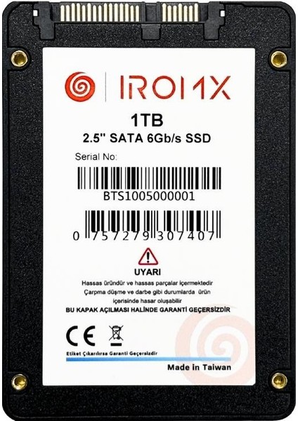 1tb 500/480MB/S 2.5" Sata 3.0 SSD IR1TBS3 fiyatları