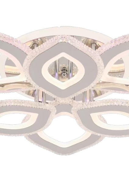 T008-6 Krom Dimmer Kumandalı LED Avize modelleri