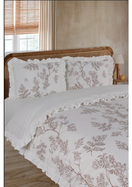 %100 Pamuk Fırfırlı Çift Kişilik Nevresim Takımı fiyatları