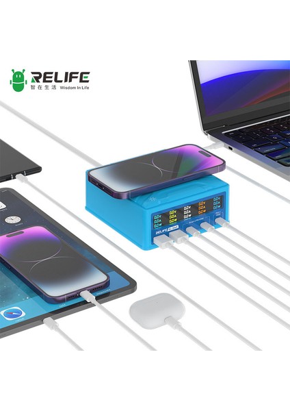 RL-304R 260 Watt 5 Portlu Wireless Özellikli Akıllı Şarj Istasyonu fırsatları