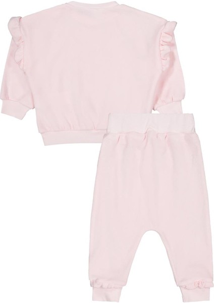 Ayakkabı Nakışlı 6-18 Ay Takım - Pembe 18-24 Ay