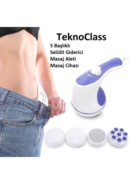 5 Başlıklı Selülit Karşıtı Masaj Aleti Cihazı fiyatları