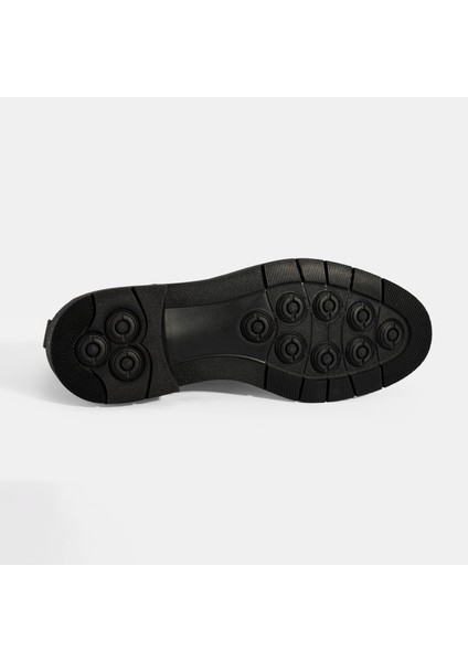 Erkek Siyah Bağcıklı Deri Günlük Ayakkabı fırsatları